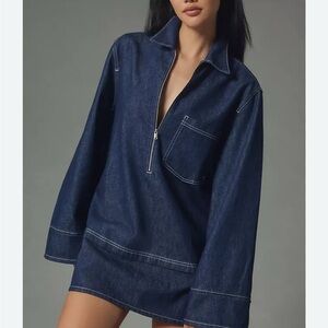 Anthropologie Denim Blue Dress